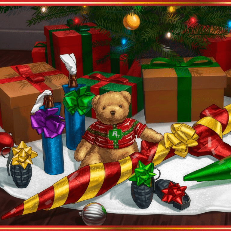 GTA Christmas Teddy Bear